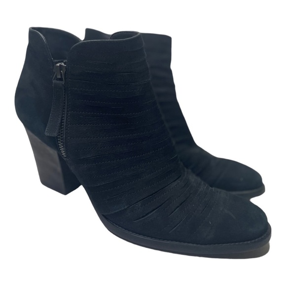 Paul Green Women’s Malibu Sliced Zip Black Leather Ankle Boots - Picture 1 of 11